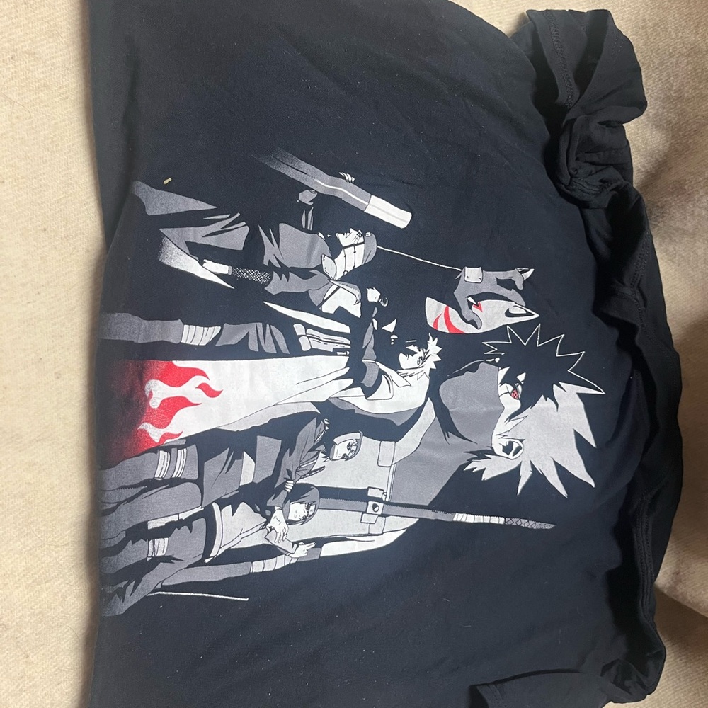 Black Naruto Graphic T-Shirt